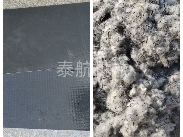 巖棉板粉碎效果對比